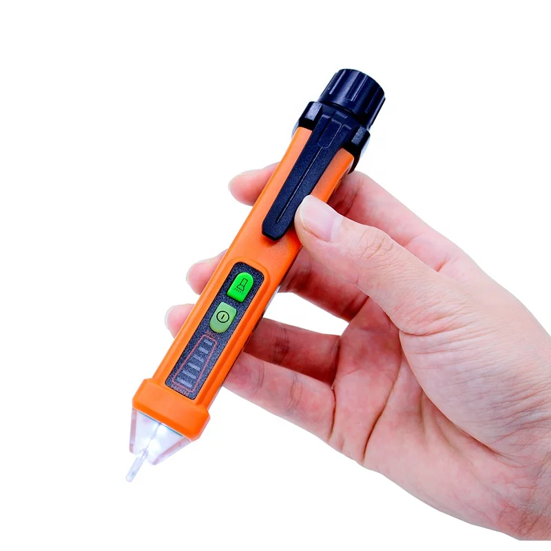 Super Non Contact AC Voltage Checker Pen 12 ~1000V with 3 kinds of Sound and LED Alarm PM8908C