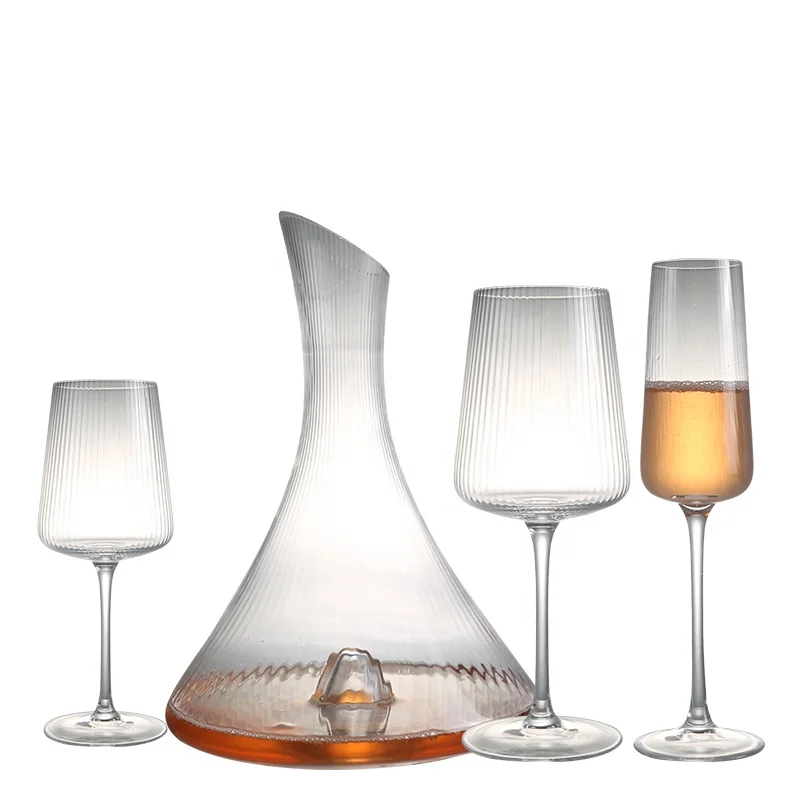 High grade European style design luxury decanter glass wine cup champagne glass for bar