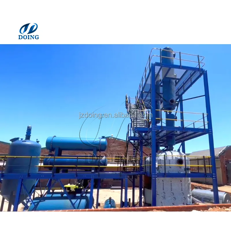 Waste Oil to diesel Distillation Refinery Machine High Purification Rate Used Lubricant Oil Distillation Production Line
