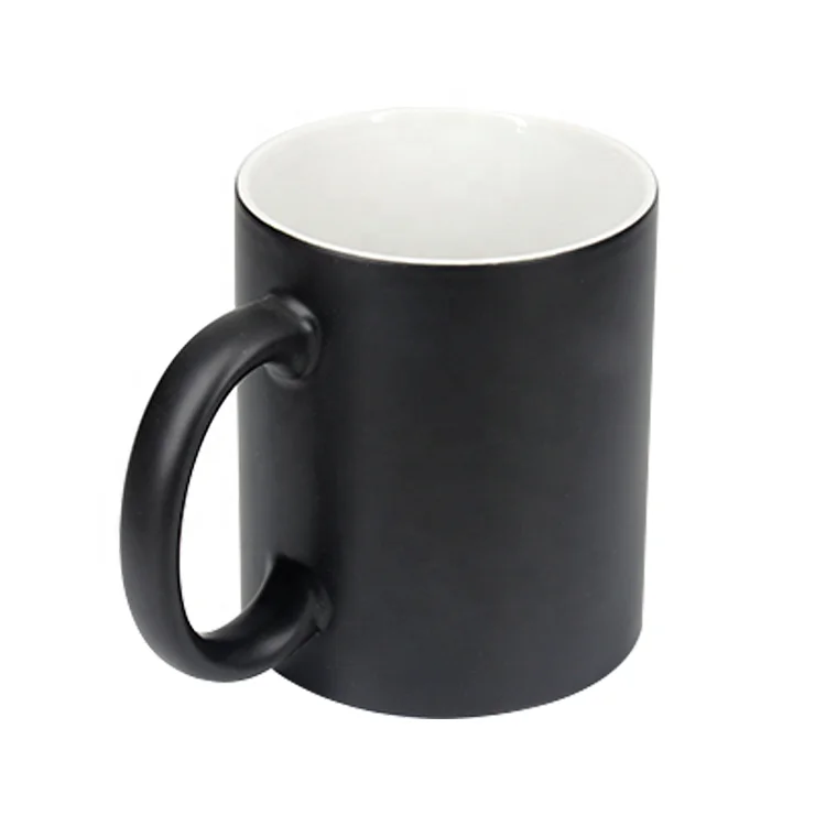 11Oz Color Changing Mug Matte Black Blank Color Changing Sublimation Coffee Mugs