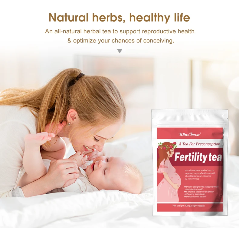 Private Label Female fertility tea detox for pregnancy womb toxins women fibroid herbal Fertil tea warm Female Fertility Tea