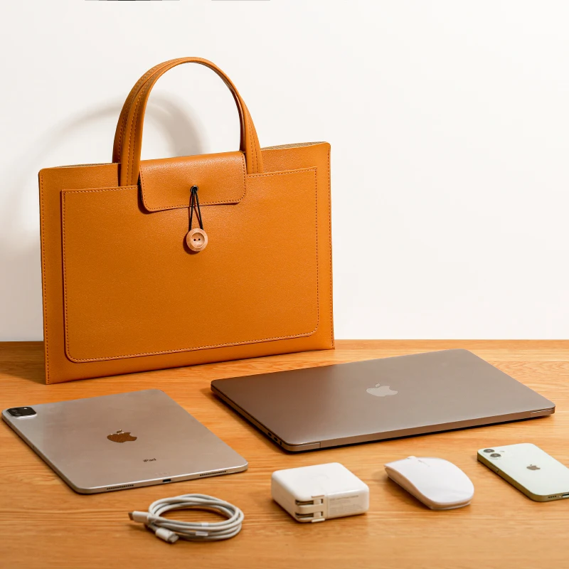 Manufacturers customized high quality thin and light laptop bag briefcase business  bag unisex