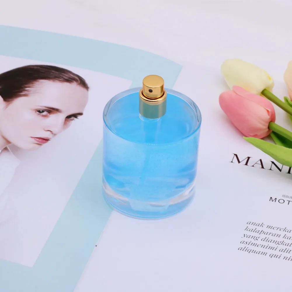 Wholesale Manufacture High Quality Empty Luxury Round 100ml Spray Glass Perfume Bottle
