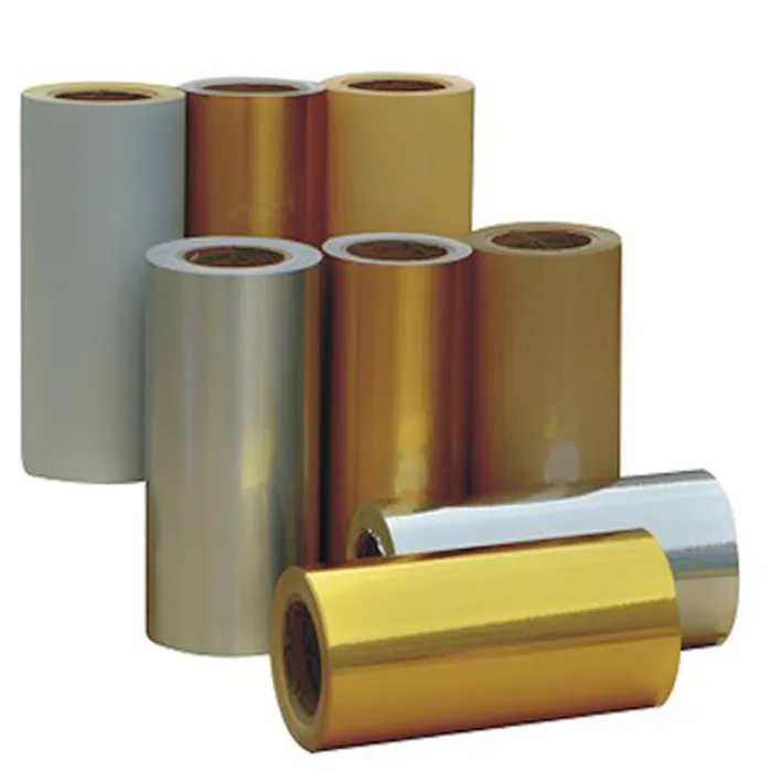 25/50/80Mic Glossy Gold/Silver PET Vinyl Self Adhesive Film Sticker