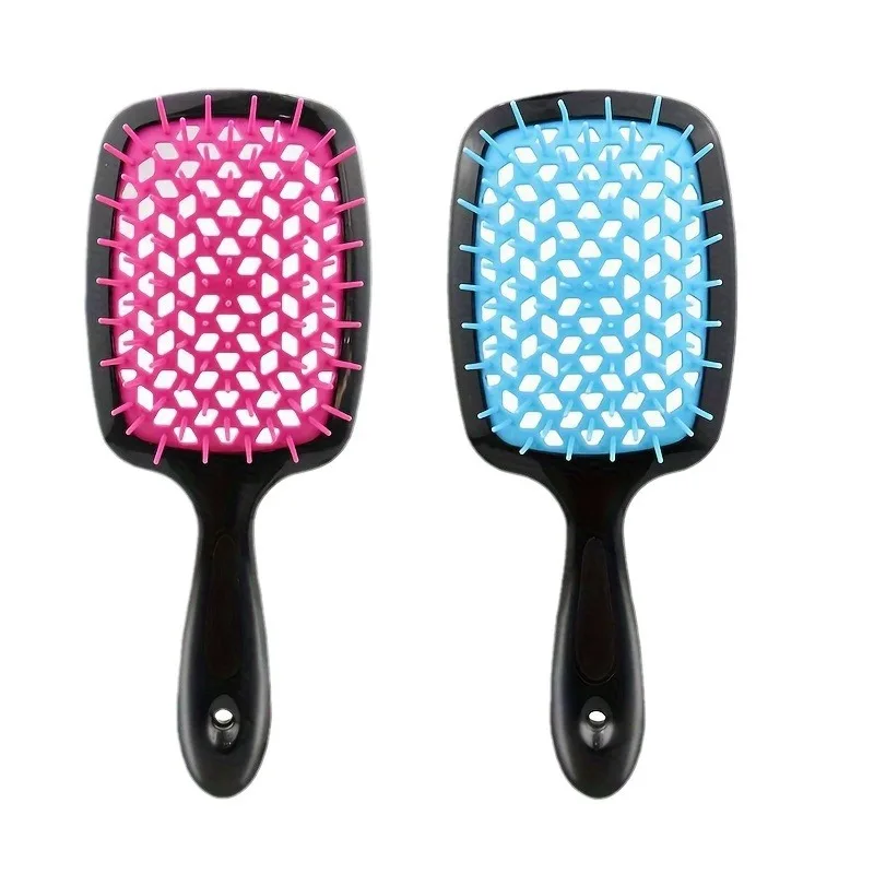 Multi color fashion magic comb wet and dry hair brush honey comb detangling hair brush