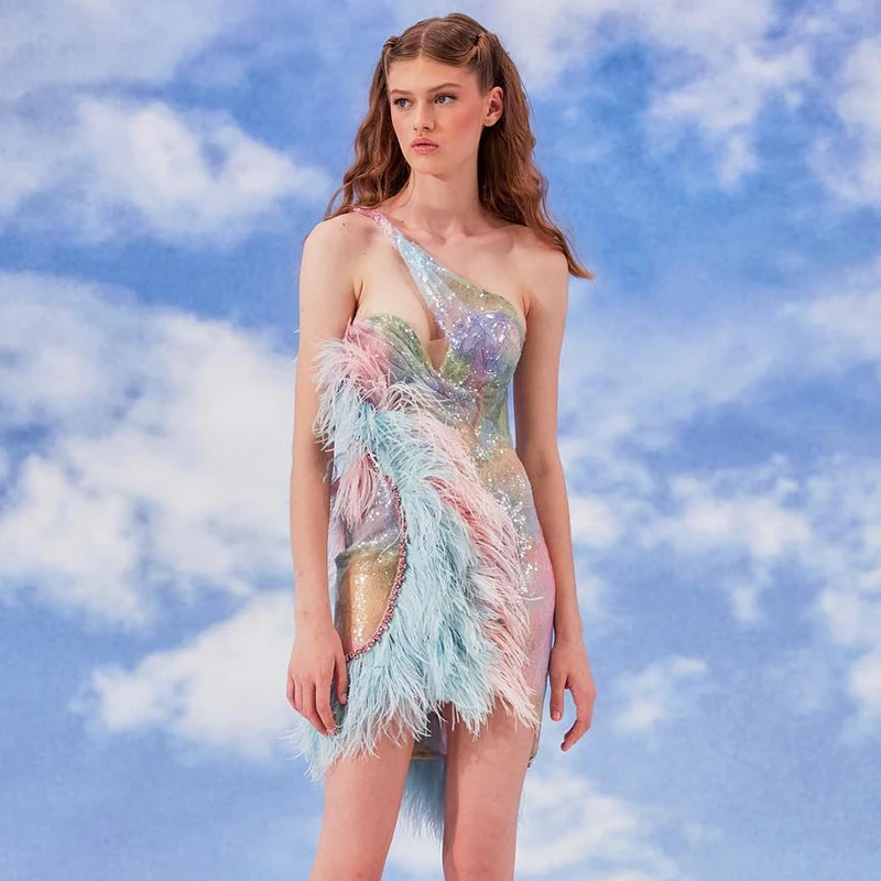 A6707 Migo одежда хорошего качества сексуальное мини-платье 2024 трендовые модные мини-платья