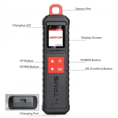 Ручной сервисный инструмент для запуска i-TPMS работает со сканером X431 или Работает автономно в приложении поддерживает все датчики 315/433 МГц
