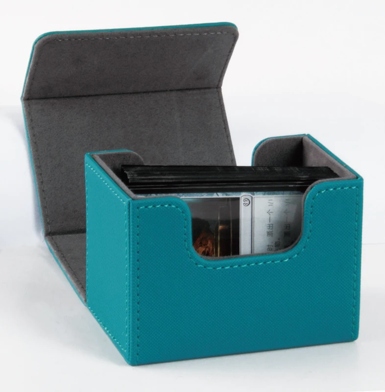 YYL-DB03 Hot selling custom Pu leather card deck box MTG YGO trading cards deck box premium PU leather holder