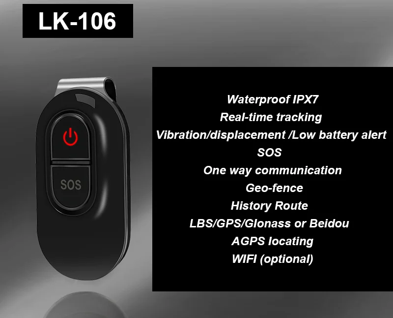 LK106 2 г/3G дешевые крошечные Многофункциональный Pet персональный мини GPS трекер