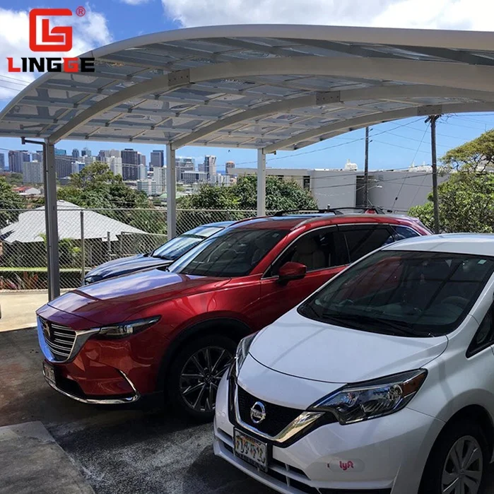 Outdoor Tie Rod Carport Canopy For Sale Baclony Roof Covering Windproof Poly Carbonate Garage Canopies Aluminum Carport