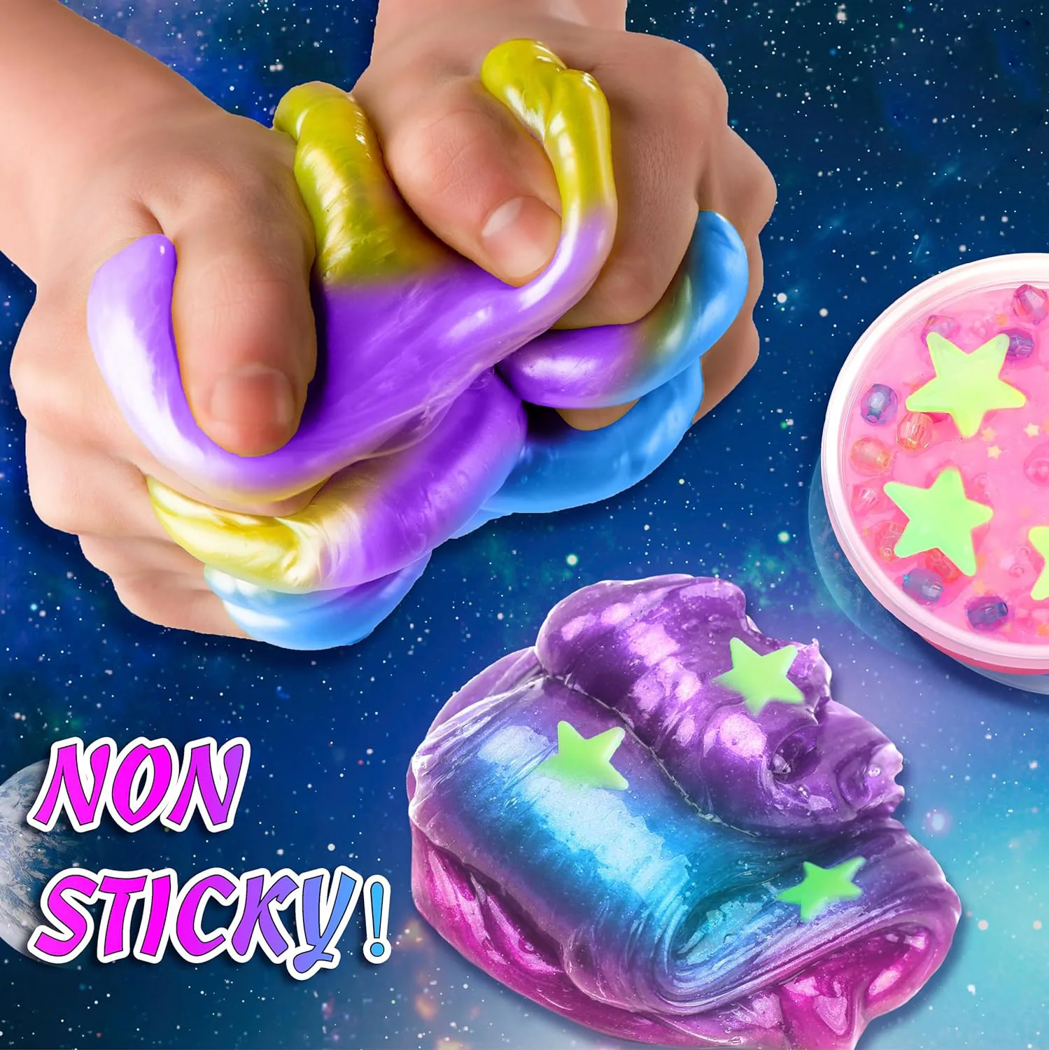 Hot Sales Slime Kit with Glow in The Dark Stars and Slime Powder to Make Glitter Slime Kids for Kids