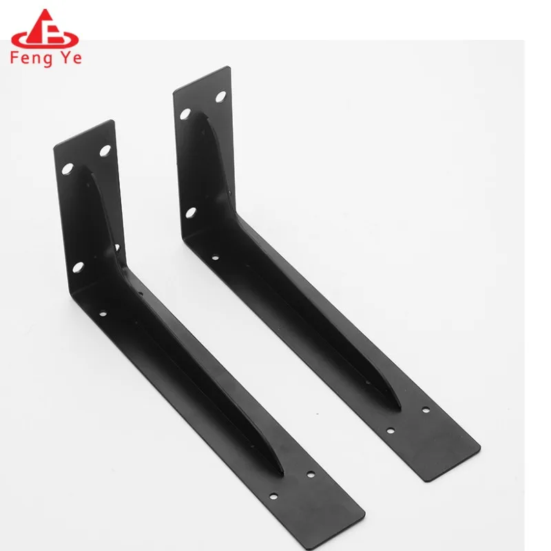 OEM Wall Mounted Vintage Shelving Decorative Iron L Bracket Industrial Shelf Angle Braces Bracket