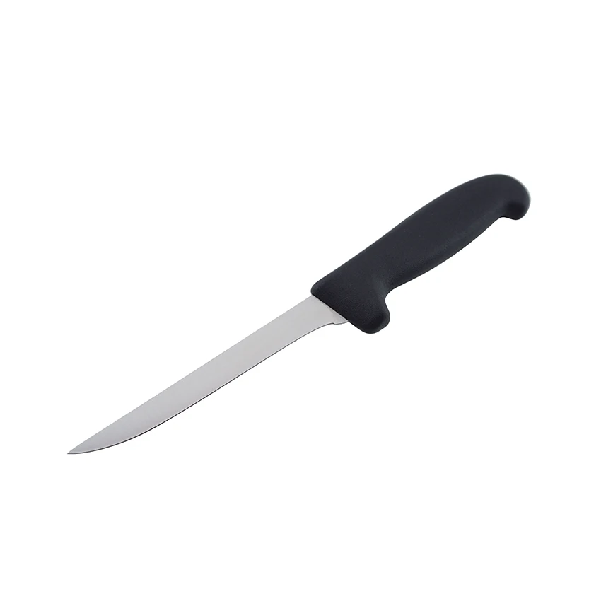 6-Inch Boning Knife with Narrow, Flexible Blade Black Handle
