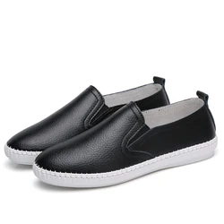 High quality OEM  handmade shoes flat casual shoes white genuine leather custom sneakers for women