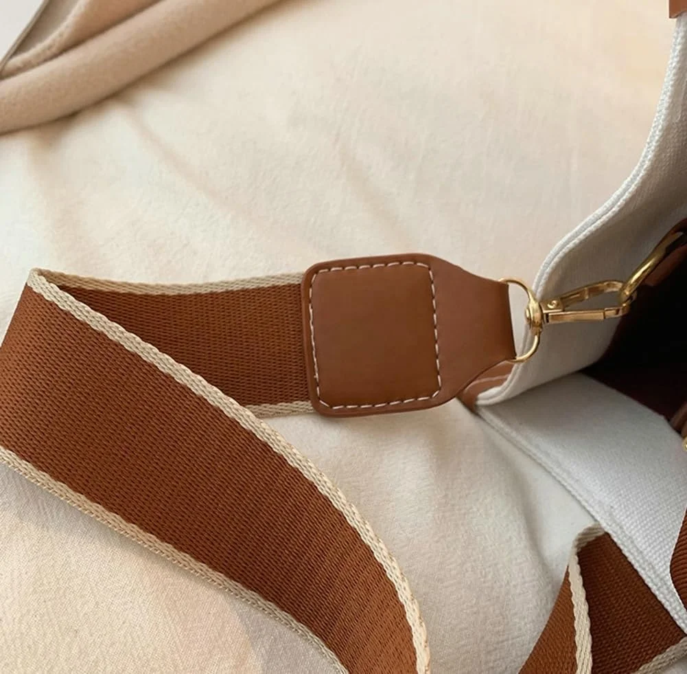 Custom Tote Bag for Women Crossbody Canvas Casual Handbag Hobo Work Satchel Bag Wide Shoulder Strap Trendy With logo