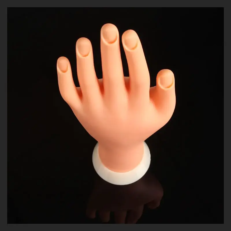 NO Adjustable Nail Art Practice Model Fake Hand For Training And Display