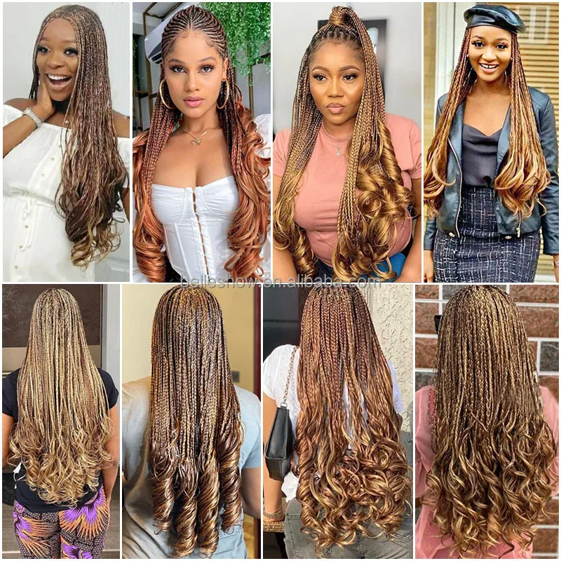 Display Loose Body Wave Pony Style Spiral Curl Crochet Braid French Curly Synthetic Hair Extensions Braiding Hair