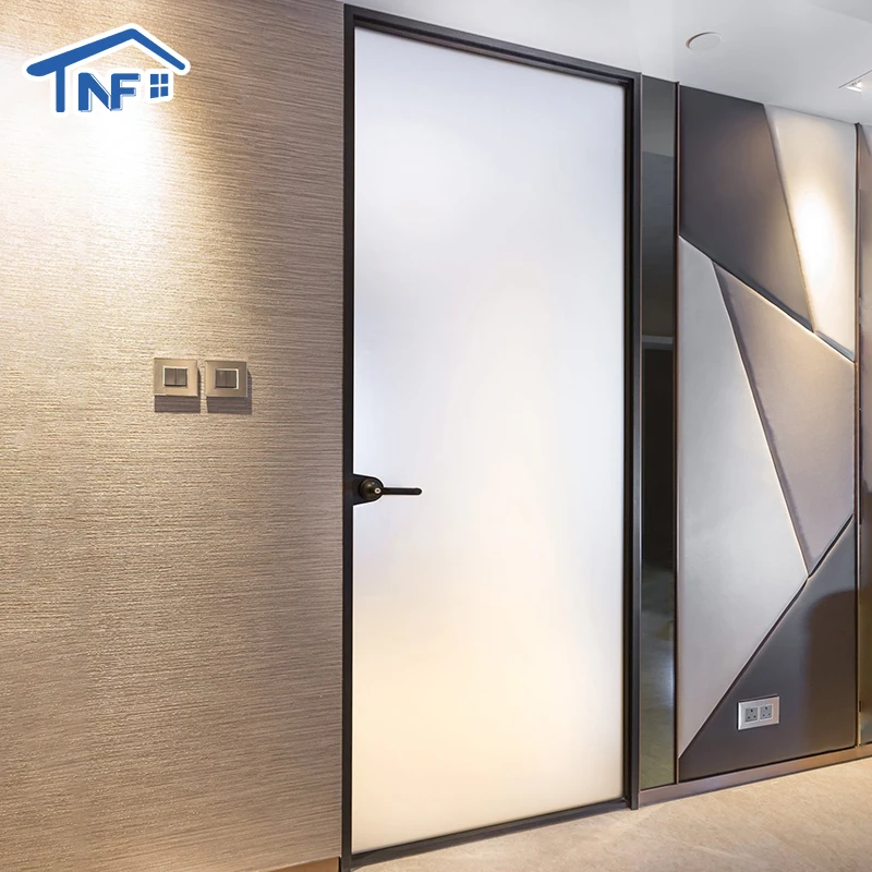 Australia standard double glass aluminium hinged door half glass half aluminum panel casement door for residential