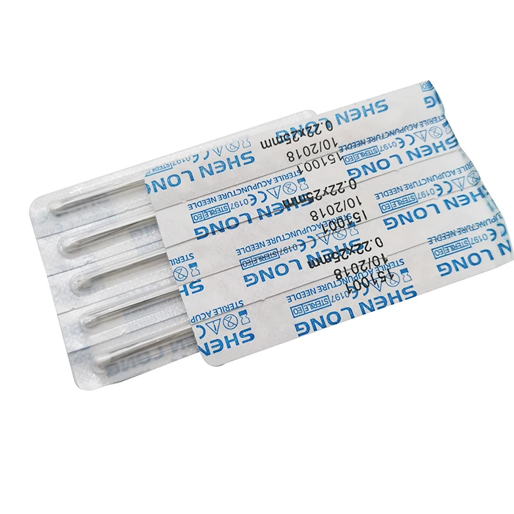 Shenlong Brand sterile disposable acupuncture needles With Individual Tube For Single Use Sterile Acupuncture