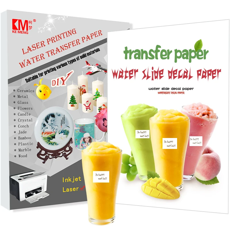 Factory Wholesale Infusable laser Vision Vinyl No Cut Water Transfer Paper Dark Water Slide Decal Paper