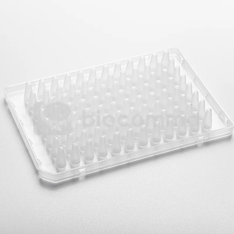 biocomma disposable PCR plates 0.2ml 96 well PCR plate with semi skirt for DNA/RAN extraction