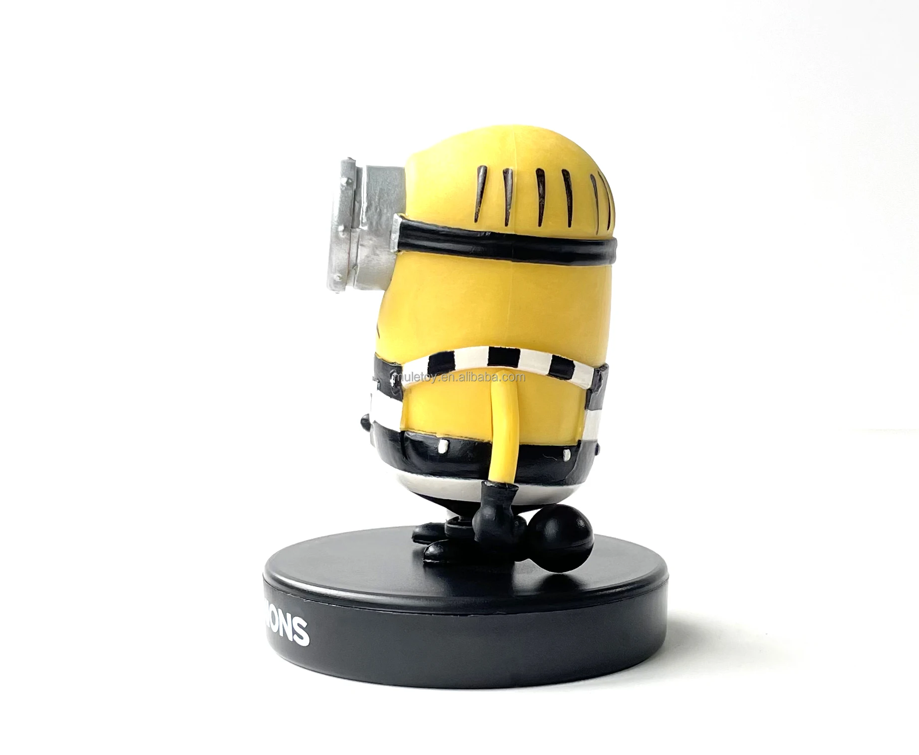 Popular movie Despicable-Me wear prison clothes Stuart minion model toys for collection