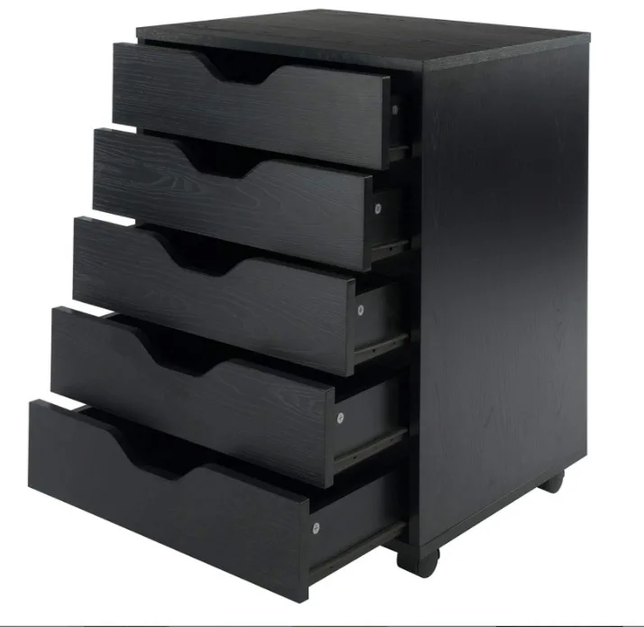 Modern Movable 5 Layers  Drawer File Storage Cabinet Office Underdesk Cabinet