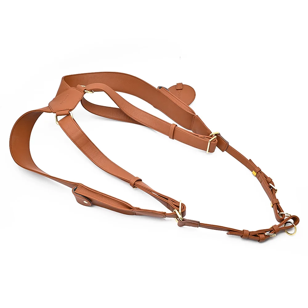 Best Quality Custom  Dual Camera Microfiber Leather Harness Strap 100% Shoulder  Camera Straps