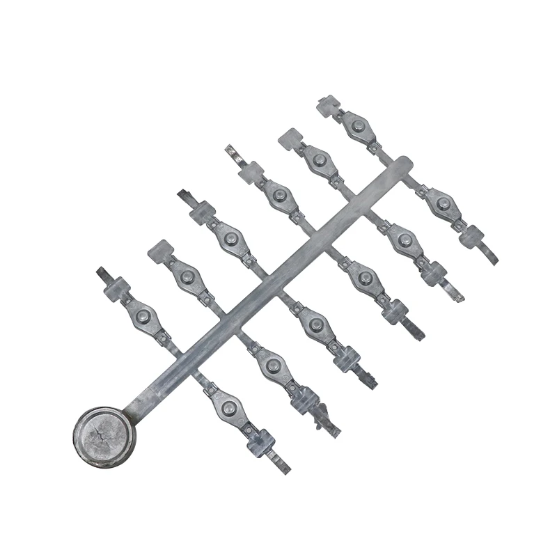 China Zinc Die Casting Aluminum Alloy LED Light Housing Die Casting Spare Parts