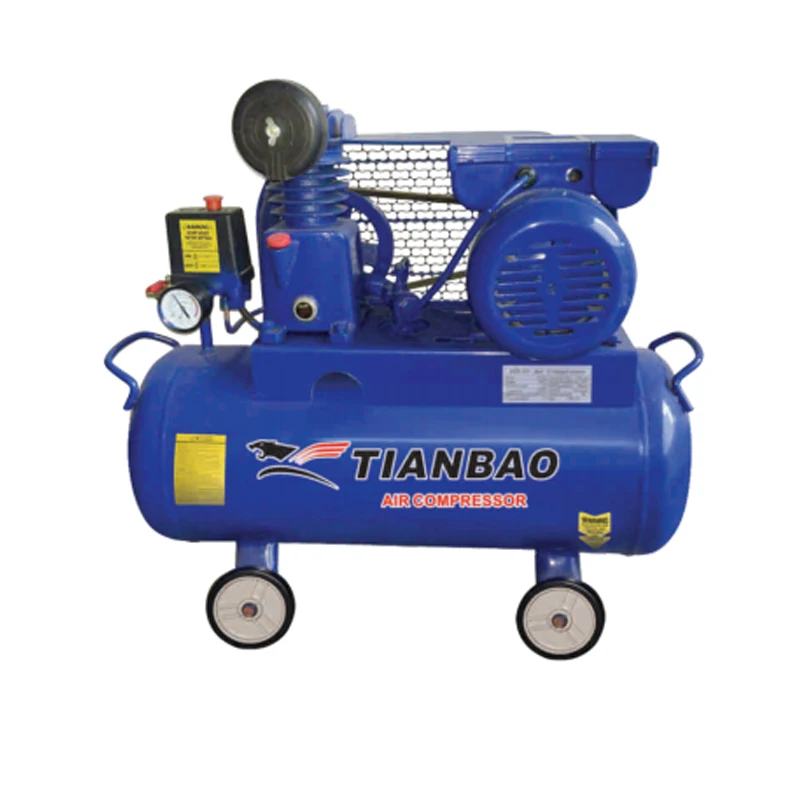 1.0HP/0.75KW 51*1mm 1150R/MIN 40L/min  8/116 bar/Psi 30L Electric Belt Drive Air Compressor Machine