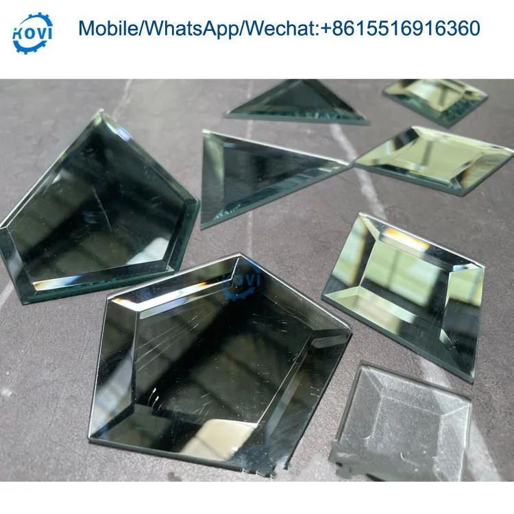 Small glass edge polish edging beveling machine mirror straight line glass polishing machine
