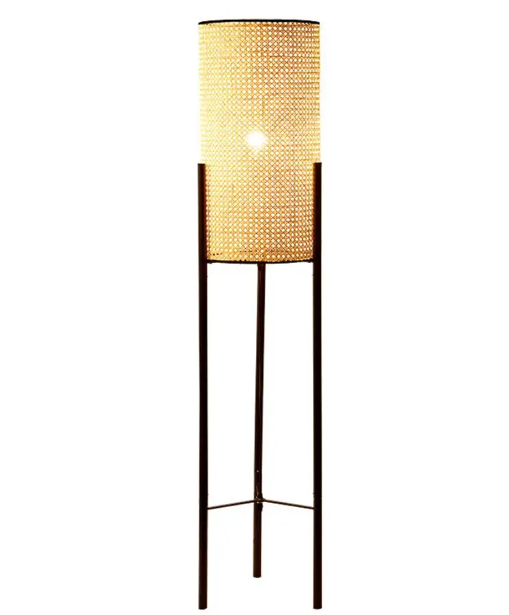 Modern Minimalist asian style bamboo Design floor lamp Home Decor Standing Lamp