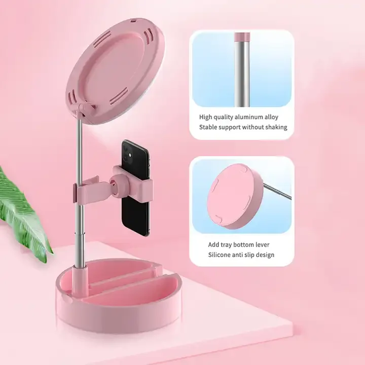 Foldable Desktop Photo Dedicated Beautiful Skin Multi-functional Makeup Mirror