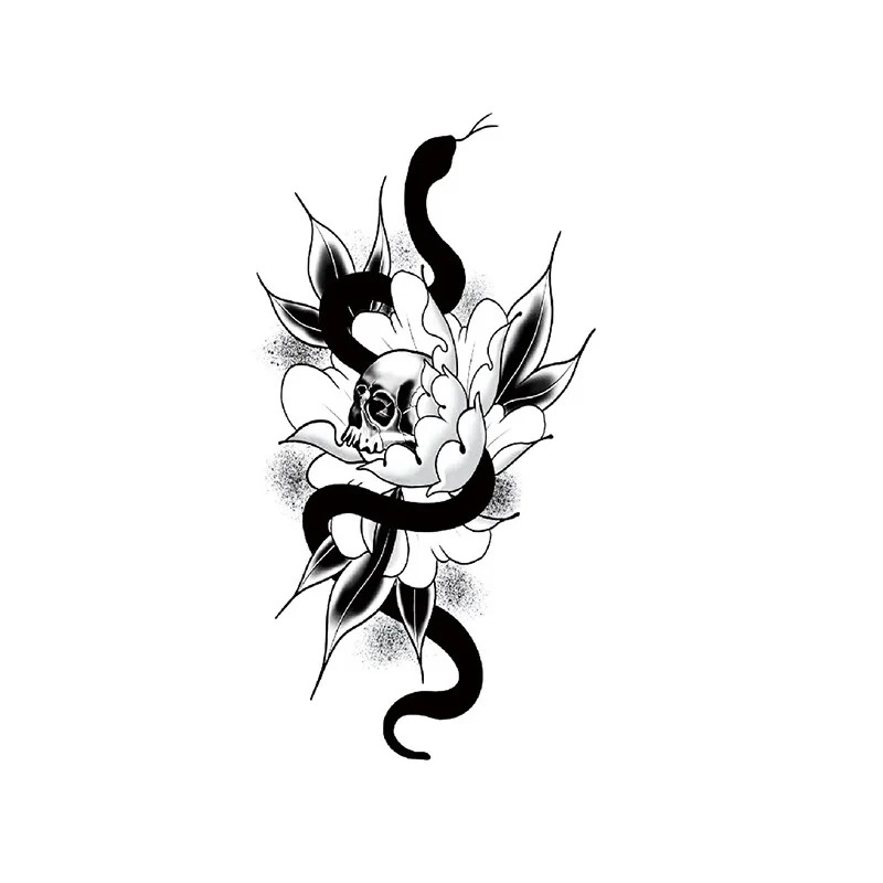 Customization Temporary Body Art Tattoo Sticker Water Transfer Dragon Stickers waterproof lasting 3D simulation