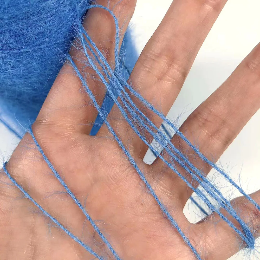 High Quality 1.3cm 2cm Anti-Pilling Fluffy And Soft Texture Imitated Nylon Mink Yarn Feather Yarn