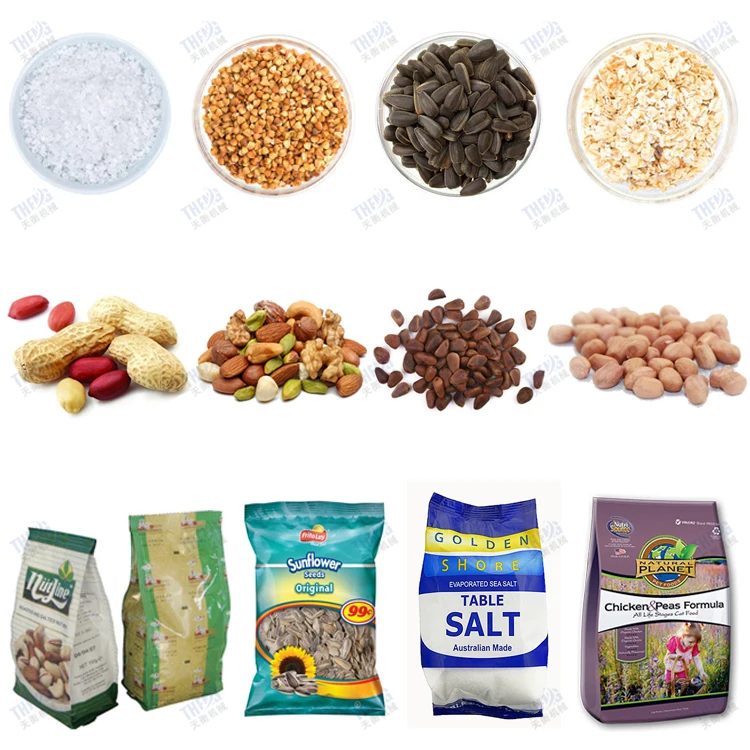 Automatic 1kg 2kg sugar seed peanut rice corn packing machine