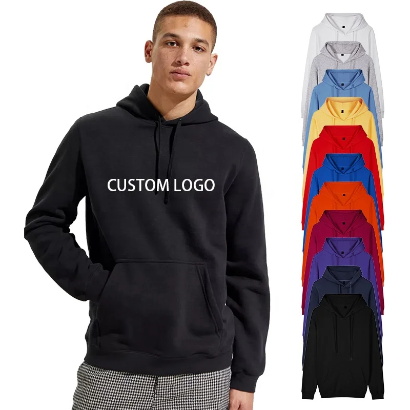 Cheap Men Plain Winter Zip Up Customized Made Hoodies With Logo