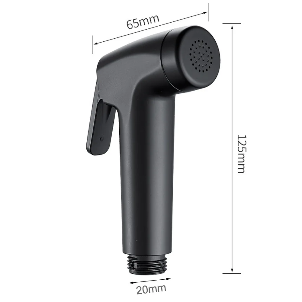 Bathroom Brass Angle Valve High Pressure Compact White ABS Handheld Toliet Bathroom Bidet Sprayer Shower ABS