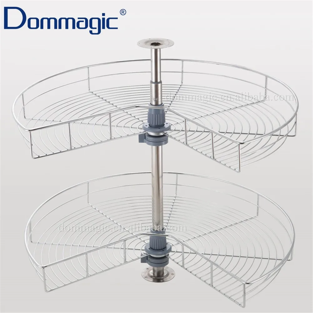 Кухонный шкаф 270 градусов вращающаяся корзина для углового