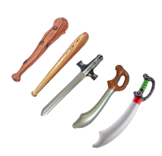 Hot Selling Factory Customization Eco-Friendly PVC Inflatable Sword Toys Kids Funny Party Accessories Folding Garden Use Logo
