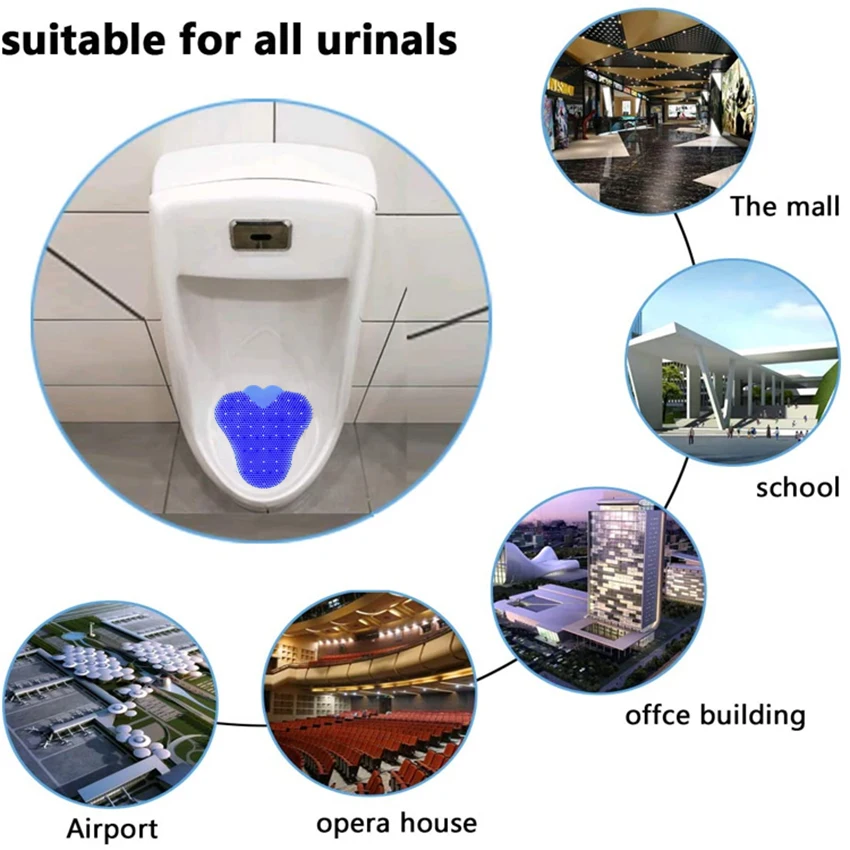 2023 New style Anti Splash EVA Urinal Deodorizer Urinal Screen Mat for Man Restroom Toilet Last for 30 day