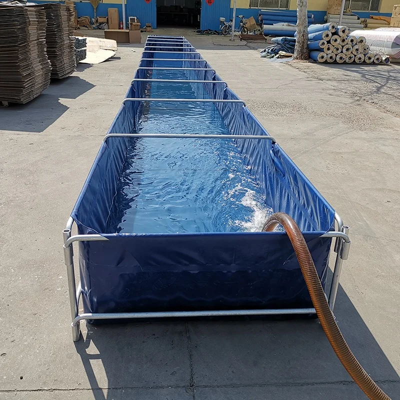 Folding Fish Farming Tank Tarpaulin Biofloc Tank For Tilapia/ Catfish Fish Pond