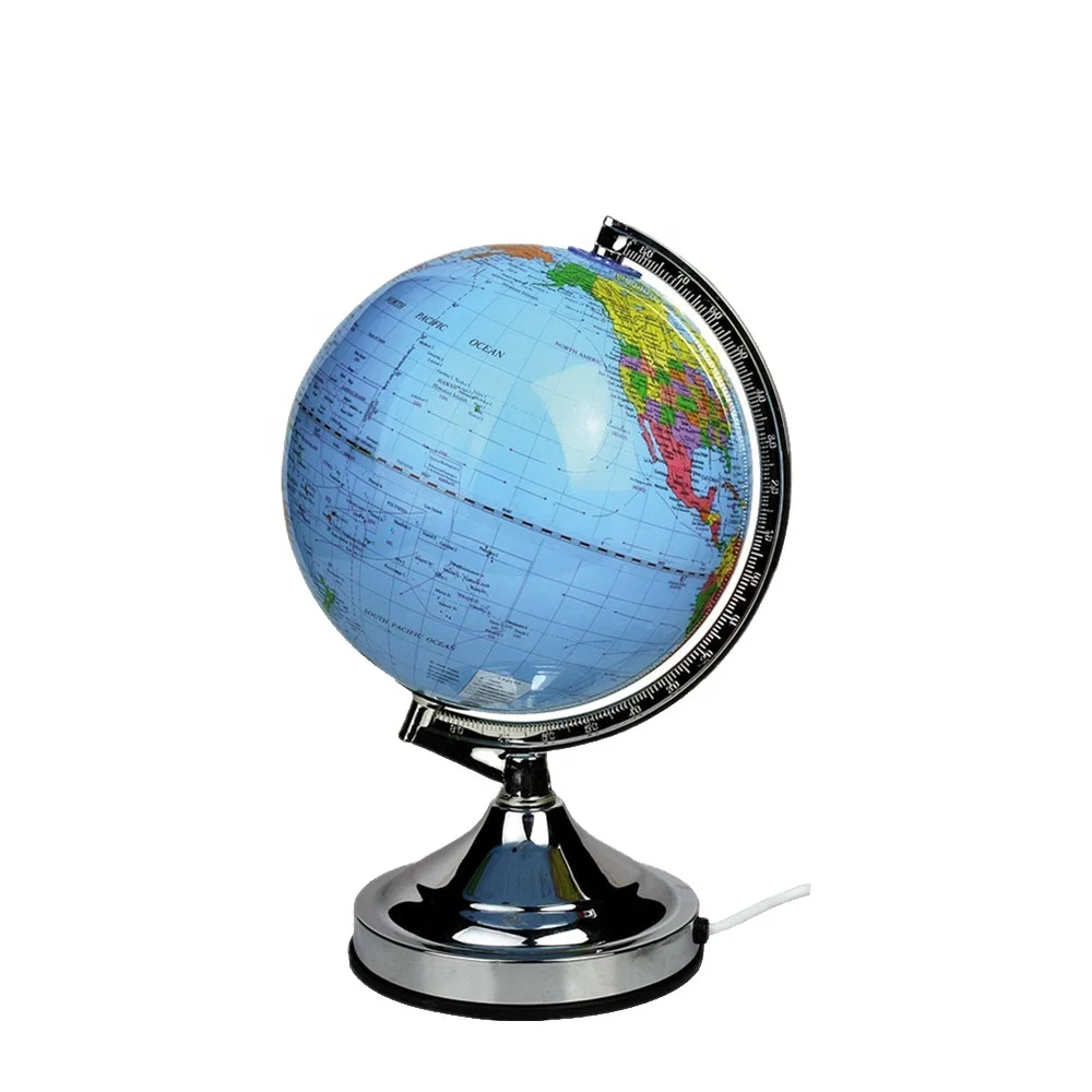 
2020 hot selling Plastic World Globe Educational Children World Globe with light 