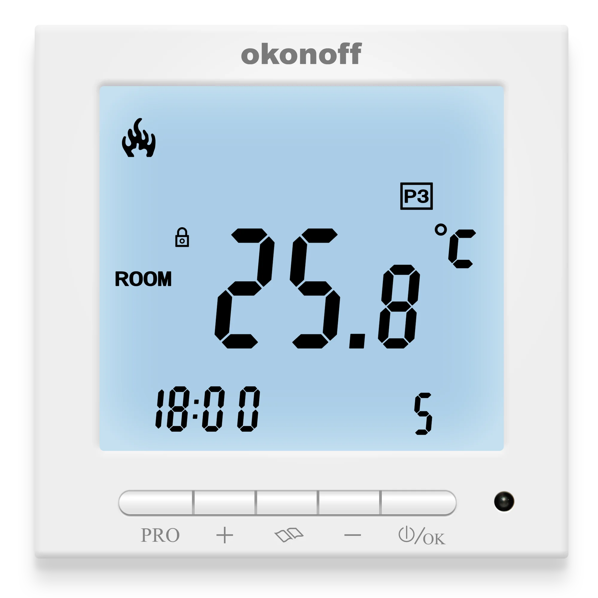 S603PW 220V 3A LCD display floor water heating digital programmable smart room thermostat