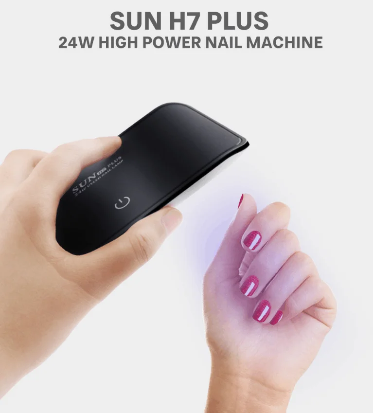 2020 New Arrival Mini2 Cure Wireless Dual Light Rechargeable Cordless Sun Uv Led Gel Dryer Nail Lamp Auto Power Battery Time