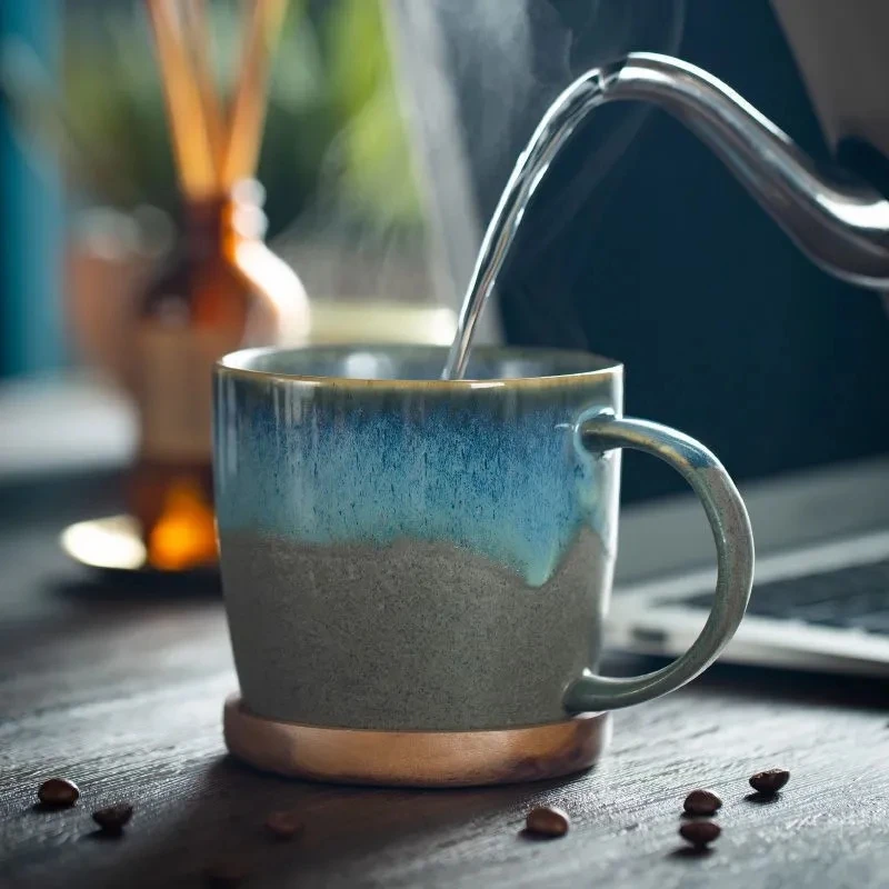 Японская Бытовая Керамическая чашка для воды, креативная глазурованная чашка для кофе, цветов, чая, для личного пользования