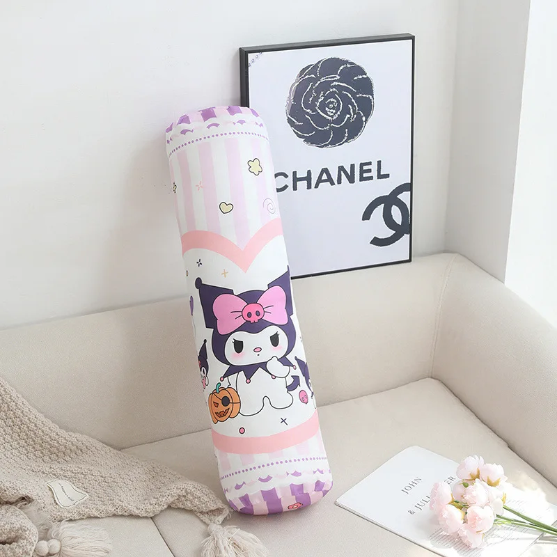 Cute Melody Kuromi Plush Long Strip Pillow Cartoon Anime Kt Cinnamoroll Premium Sleeping Cushion Sofa Plush Doll Gifts Wholesale