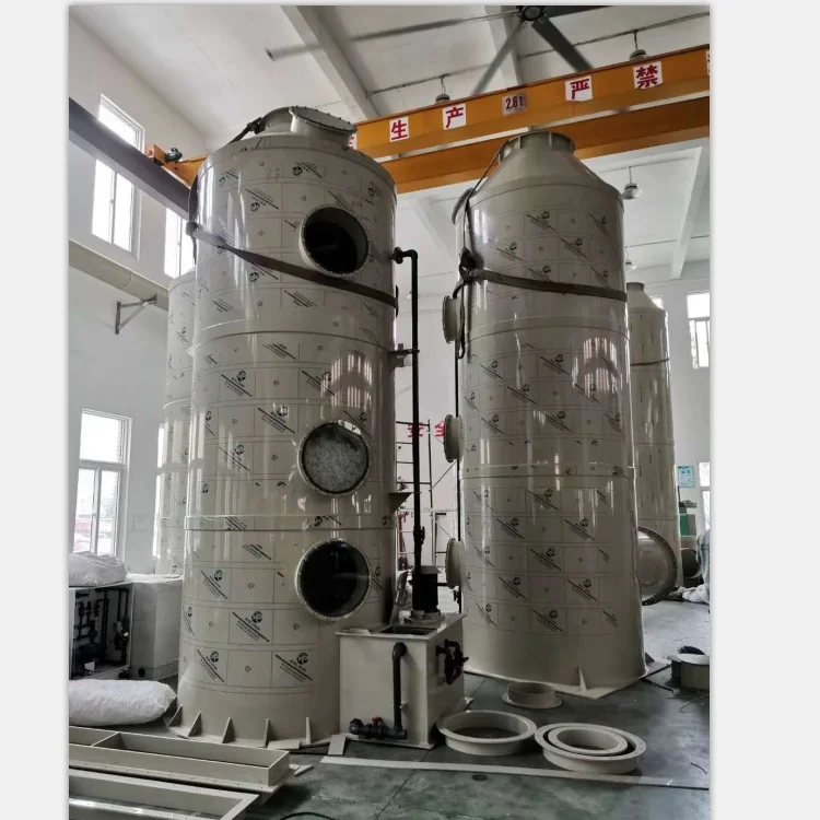 PP Cyclone Plate Gas Purification Absorption Spray Tower/Air Scrubber for Dust Cleaning/Dedusting