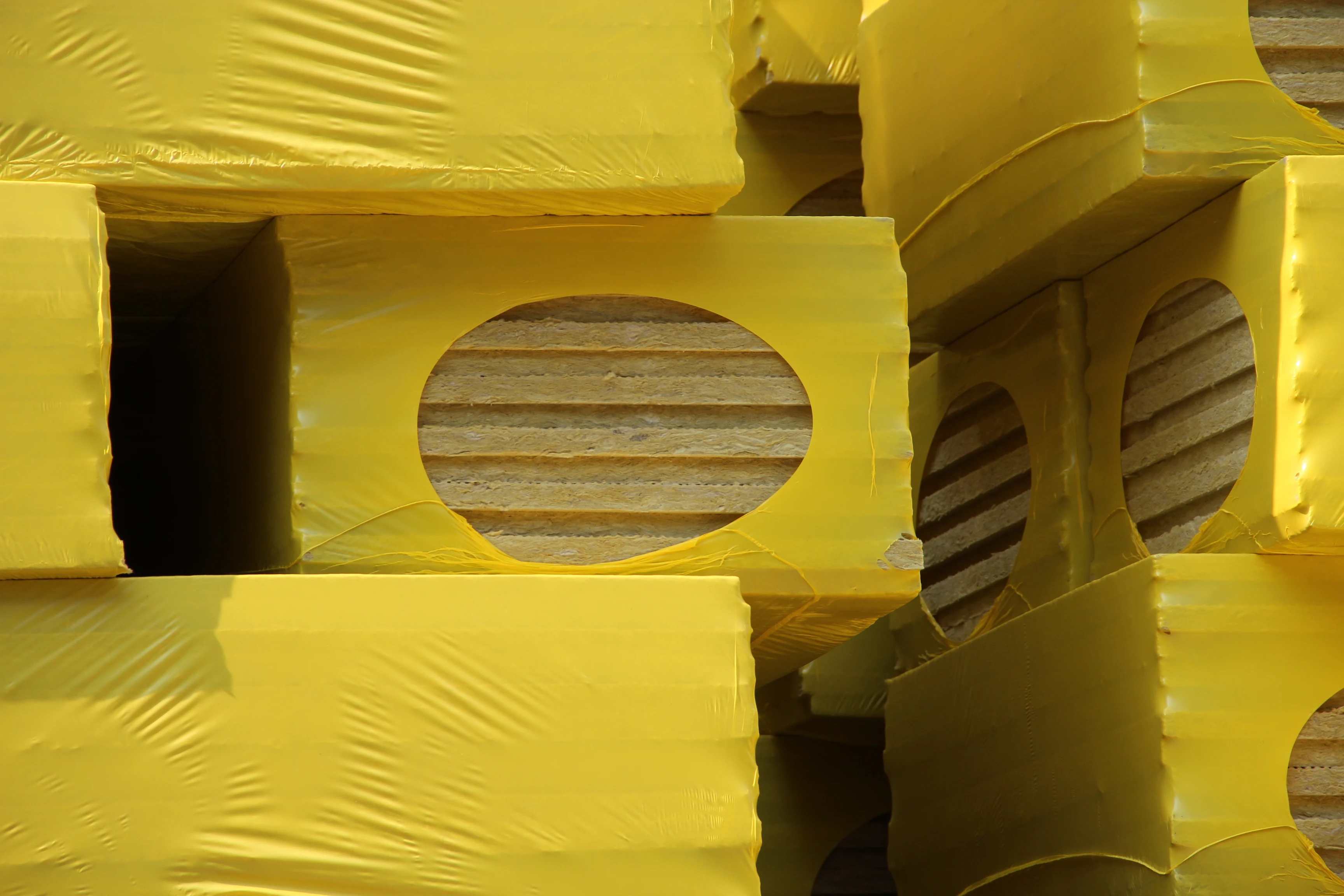 Supergold 80kg m3 density rock wool 50mm thickness insulation rock wool resin bonded rock wool slabs