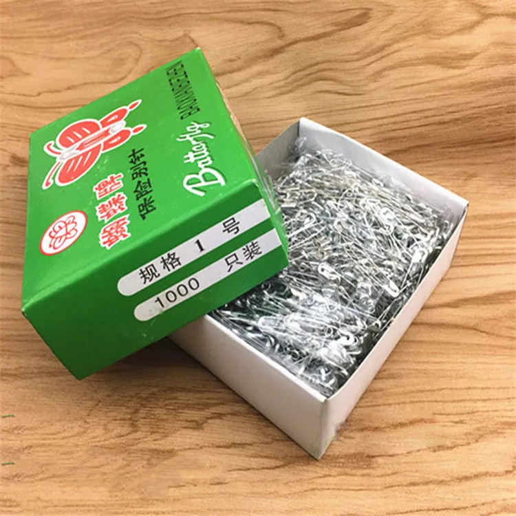 Custom standard alloy metal stainless steel safety pin colors can be customized in bulk gold silver steel safety pin